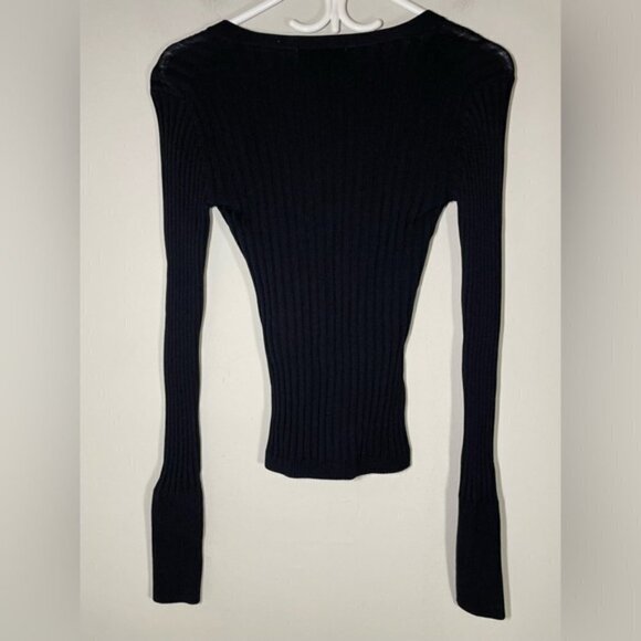 Nicholas Zia Ribbed Henley Sweater size XS - Picture 9 of 10